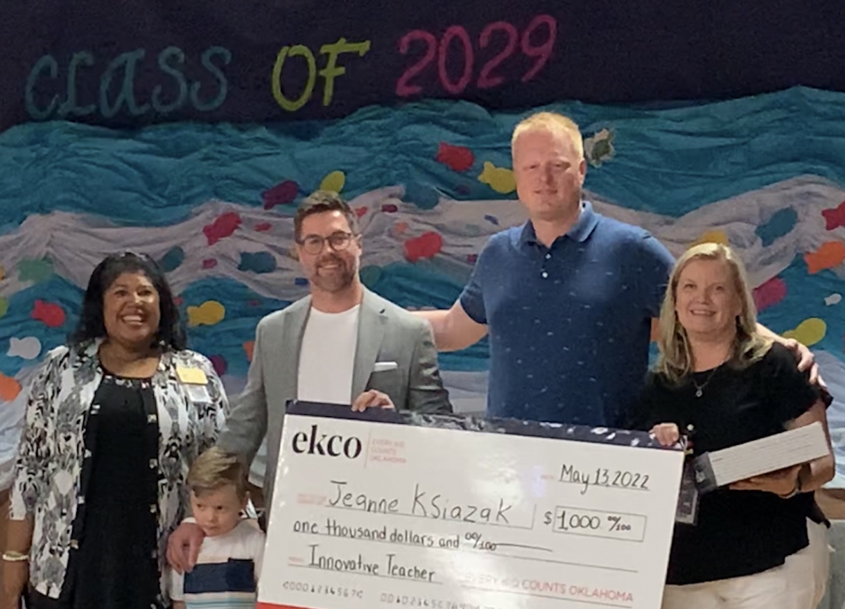 Cross Timbers Elementary teacher awarded $1,000 by Every Kid Counts Oklahoma